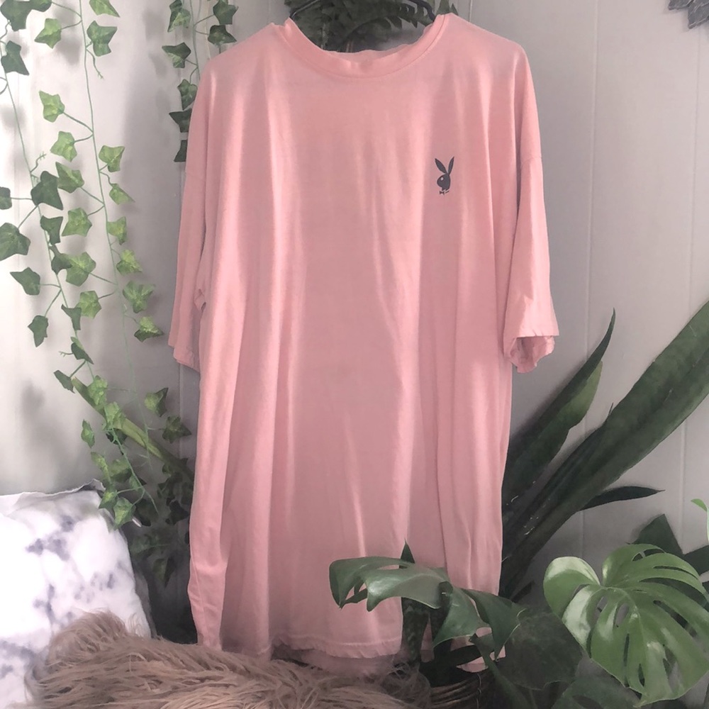 Missguided oversized Playboy tee